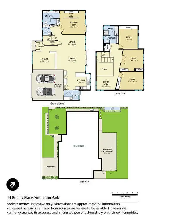 Floorplan of Homely house listing, 14 Brinley Place, Sinnamon Park QLD 4073