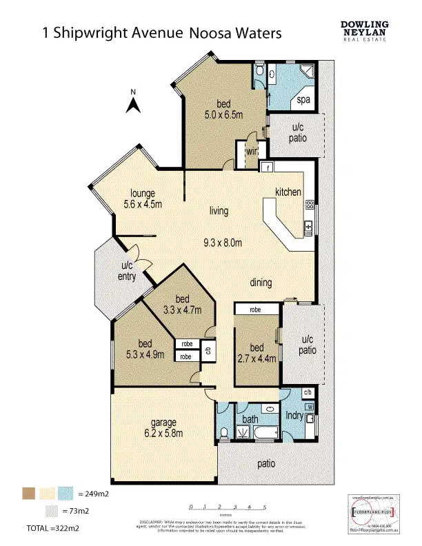 Floorplan of Homely house listing, 1 Shipwright Avenue, Noosa Waters QLD 4566