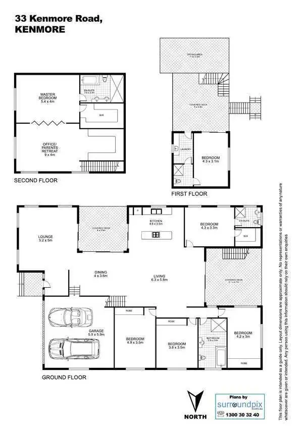 Floorplan of Homely house listing, 33 Kenmore Road, Kenmore QLD 4069