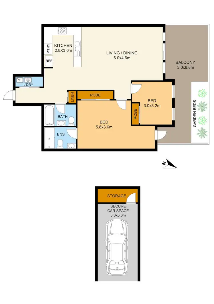 Floorplan of Homely unit listing, 13/15-17 Nirvana Street, Long Jetty NSW 2261
