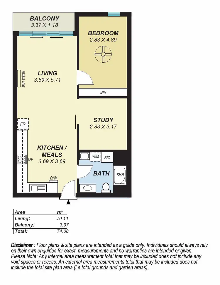 Floorplan of Homely apartment listing, 103/23 Frew Street, Adelaide SA 5000