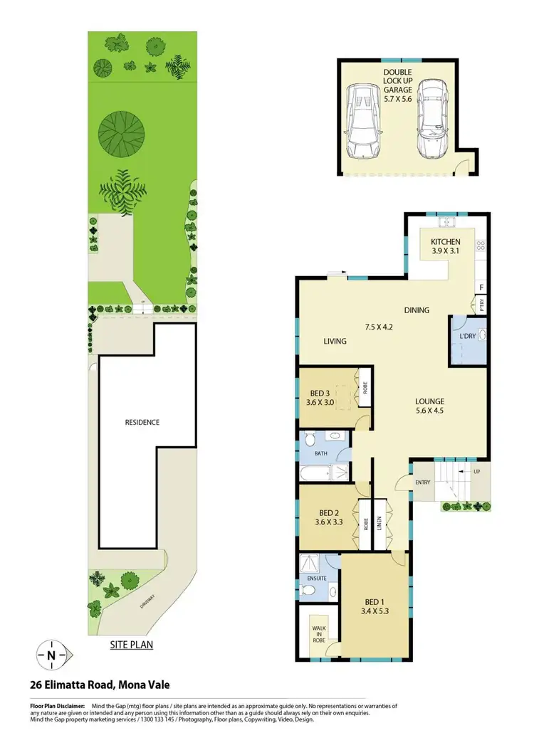 Floorplan of Homely semi-detached listing, 26 Elimatta Road, Mona Vale NSW 2103