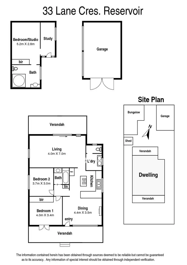 Floorplan of Homely house listing, 33 Lane Crescent, Reservoir VIC 3073