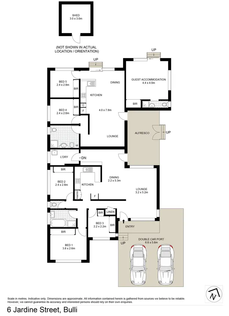 Floorplan of Homely house listing, 6 Jardine Street, Bulli NSW 2516
