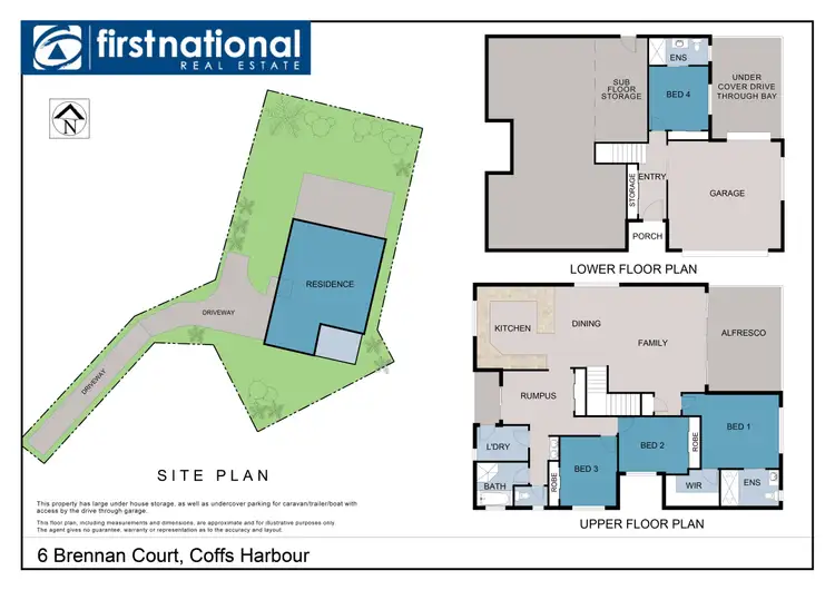 Floorplan of Homely house listing, 6 Brennan Court, Coffs Harbour NSW 2450