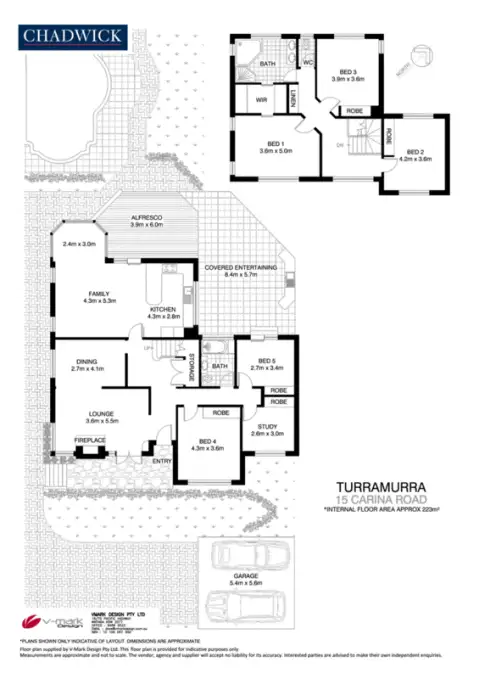 Floorplan of Homely house listing, 15 Carina Road, Turramurra NSW 2074