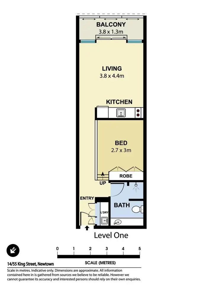Floorplan of Homely apartment listing, 14/55 King Street, Newtown NSW 2042
