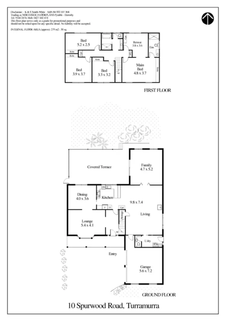 Floorplan of Homely house listing, 10 Spurwood Road, Turramurra NSW 2074