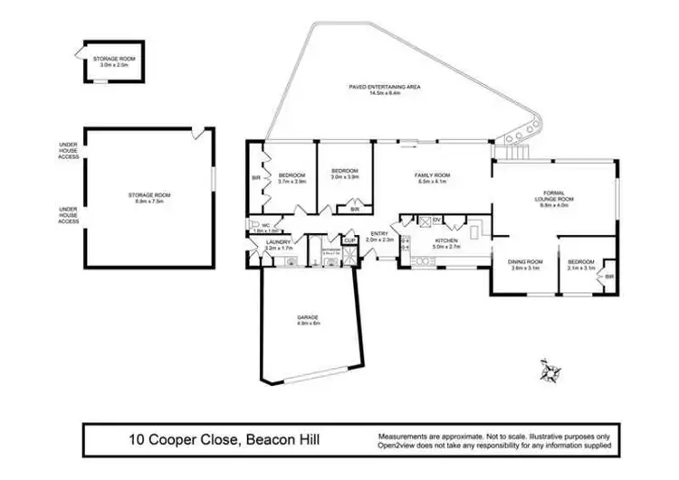 Floorplan of Homely house listing, 10 Cooper Close, Beacon Hill NSW 2100