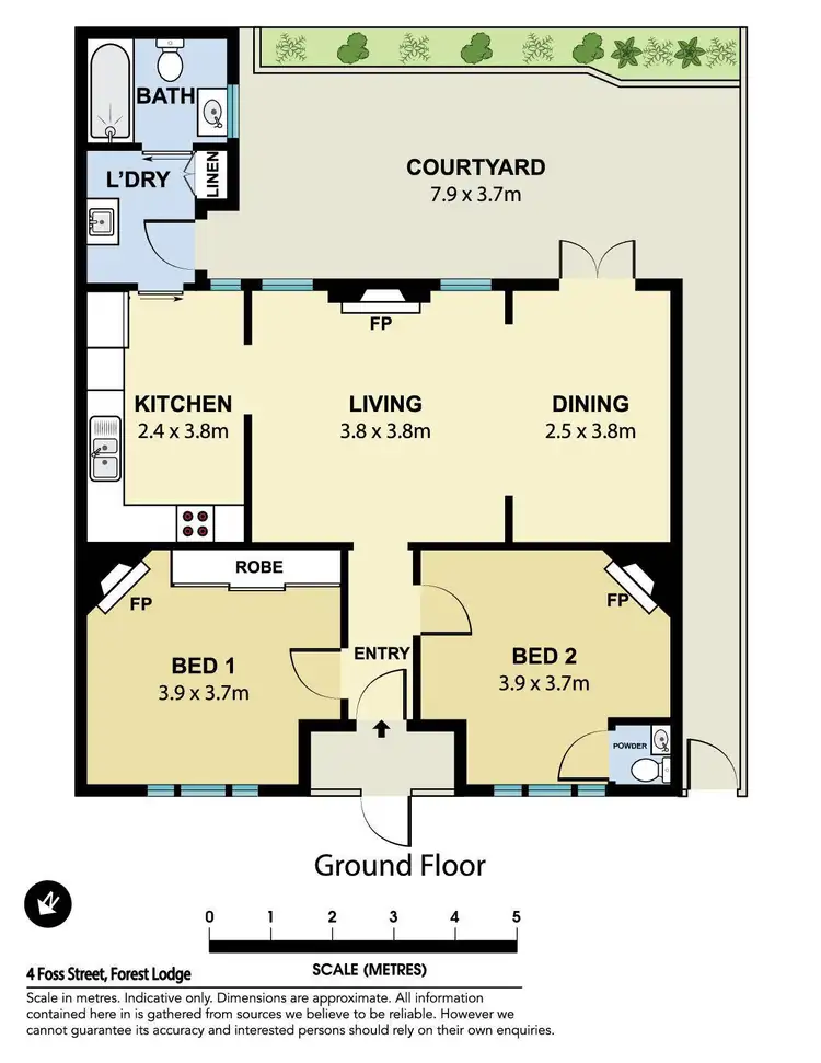 Floorplan of Homely house listing, 4 Foss Street, Forest Lodge NSW 2037