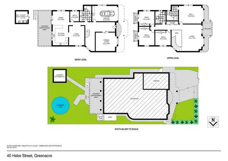 Floorplan of Homely house listing, 40 Hebe Street, Greenacre NSW 2190