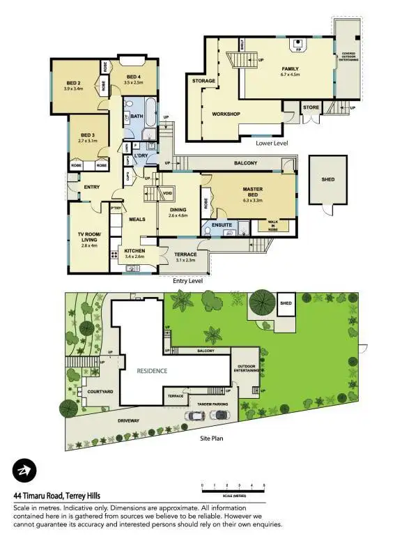Floorplan of Homely house listing, 44 Timaru Road, Terrey Hills NSW 2084