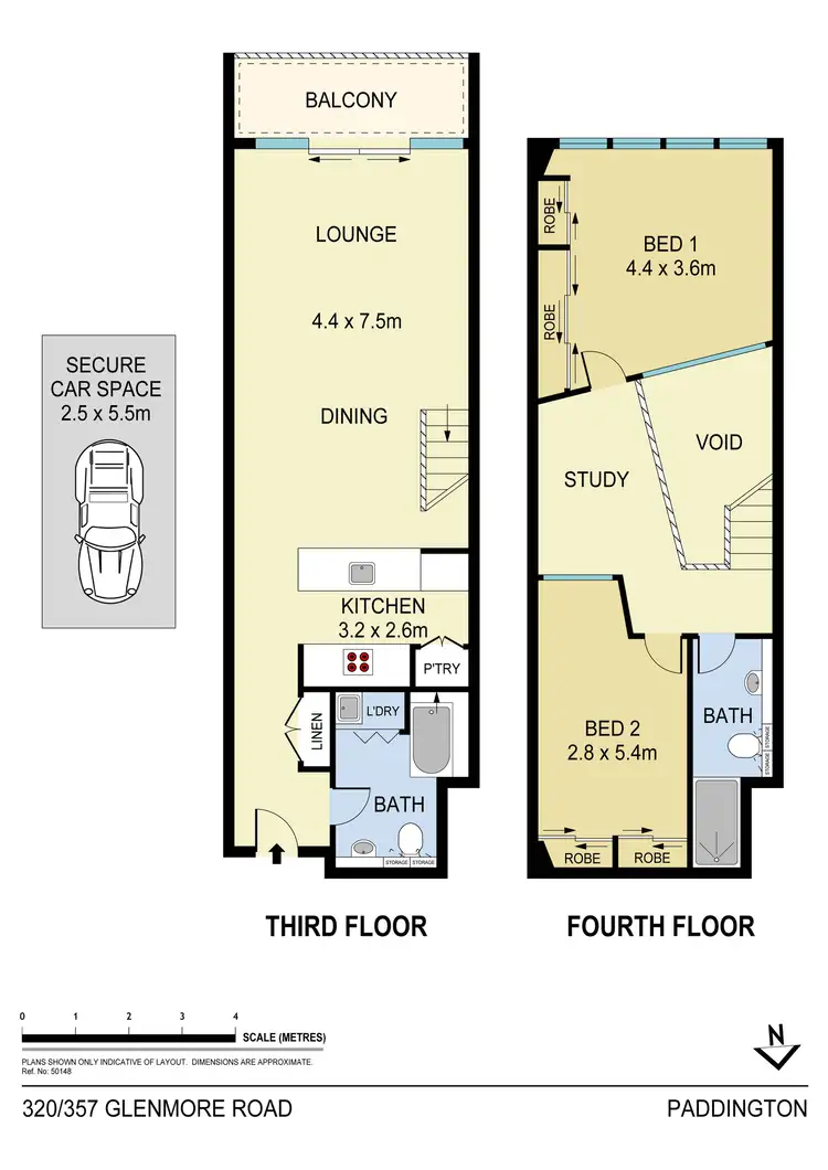 Floorplan of Homely apartment listing, 320/357 Glenmore Road, Paddington NSW 2021