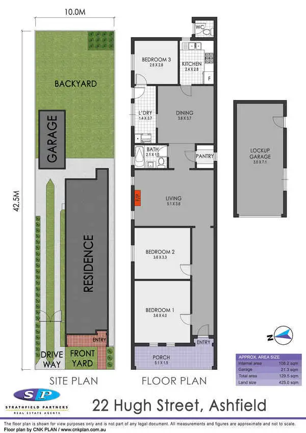 Floorplan of Homely house listing, 22 Hugh Street, Ashfield NSW 2131