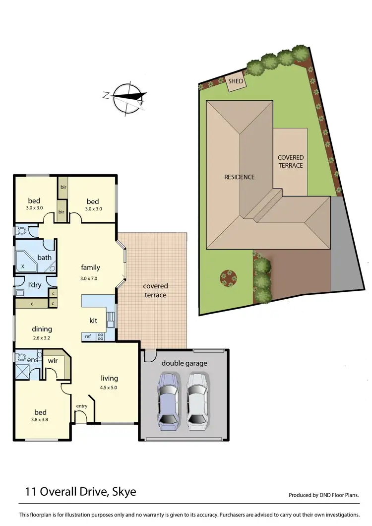 Floorplan of Homely house listing, 11 Overall Drive, Skye VIC 3977