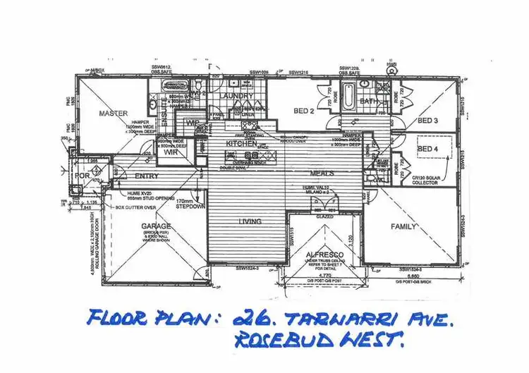 Floorplan of Homely house listing, 26 Tarwarri Avenue, Rosebud West VIC 3940