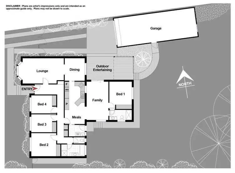 Floorplan of Homely house listing, 5 Bindiri Place, Giralang ACT 2617