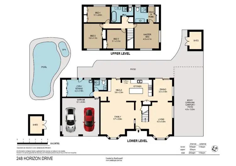 Floorplan of Homely house listing, 248 Horizon Drive, Westlake QLD 4074