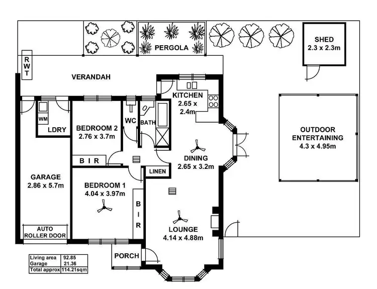 Floorplan of Homely unit listing, 1/22 Beach Street, Grange SA 5022