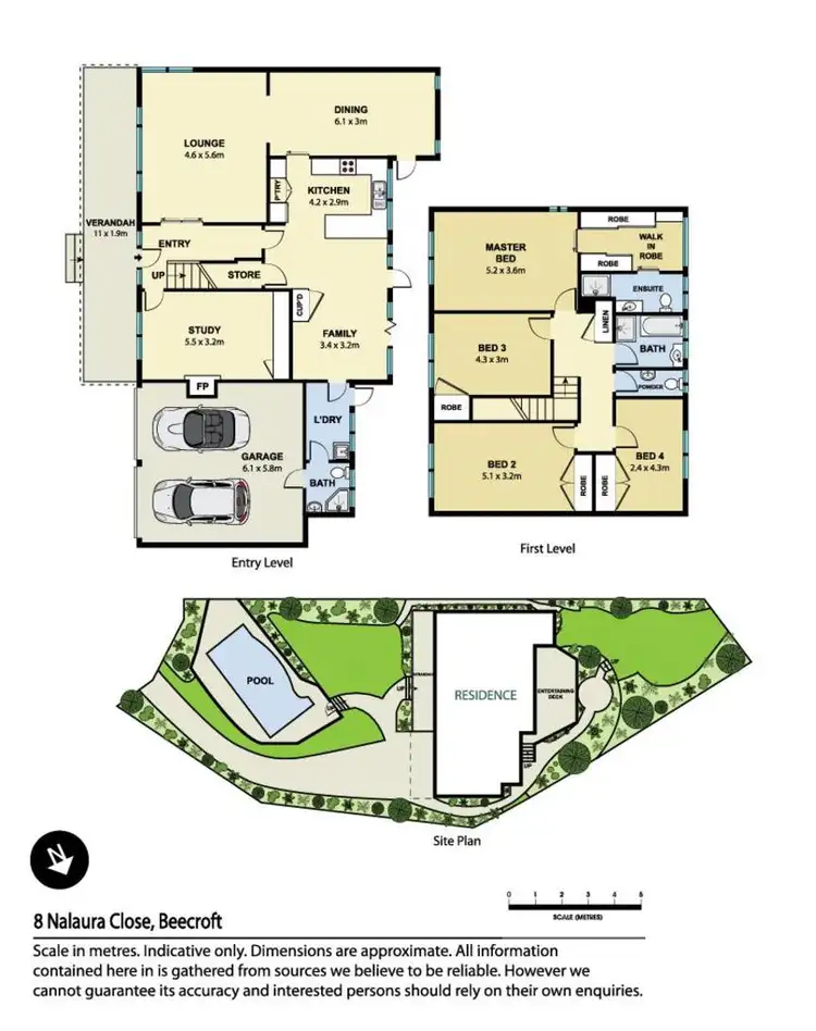 Floorplan of Homely house listing, 8 Nalaura Close, Beecroft NSW 2119