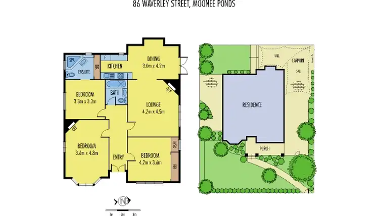Floorplan of Homely house listing, 86 Waverley Street, Moonee Ponds VIC 3039