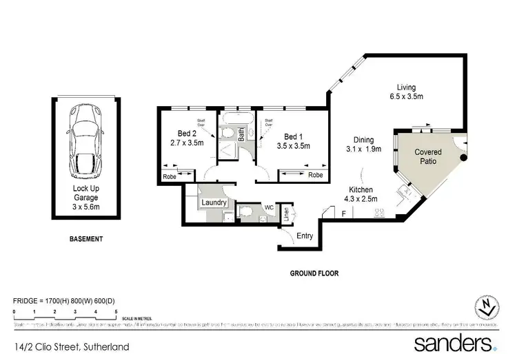 Floorplan of Homely apartment listing, 14/2-8 Clio Street, Sutherland NSW 2232