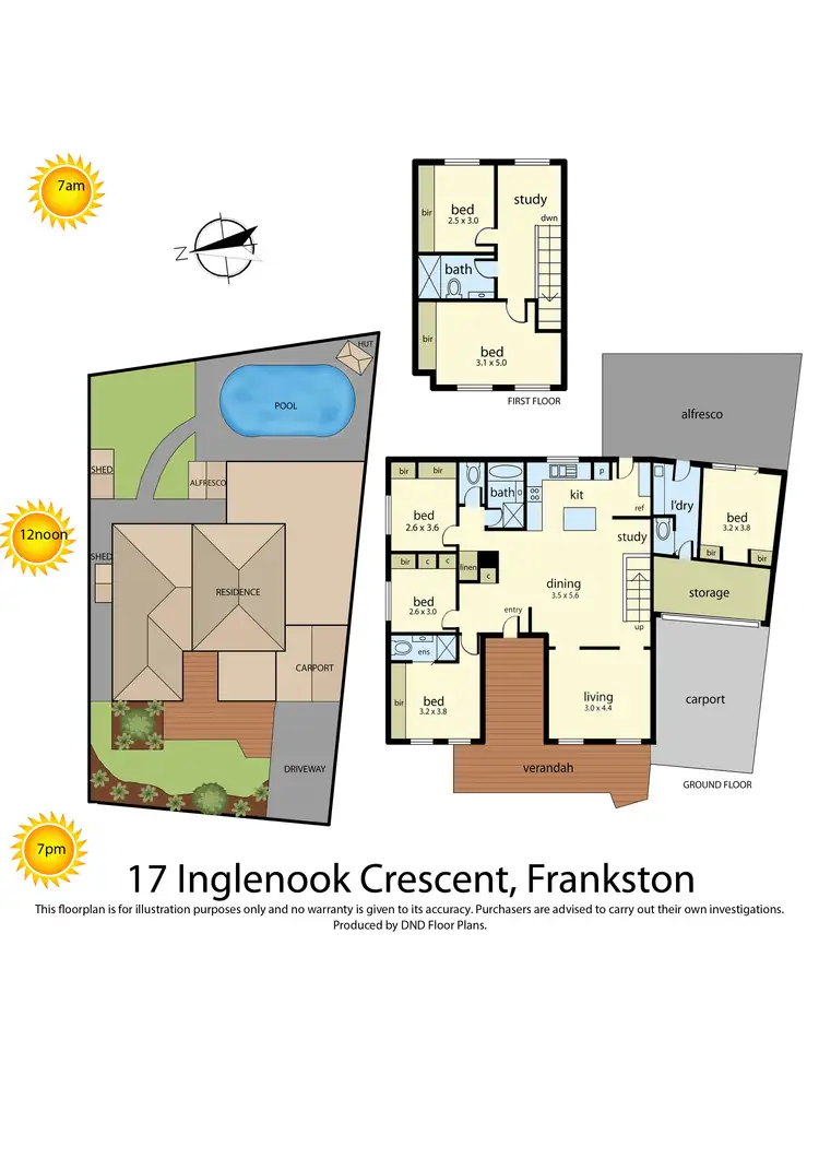 Floorplan of Homely house listing, 17 Inglenook Crescent, Frankston VIC 3199