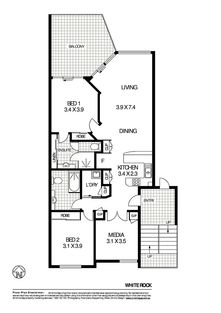 Floorplan of Homely apartment listing, 59/72 Kowinka Street, White Rock QLD 4868