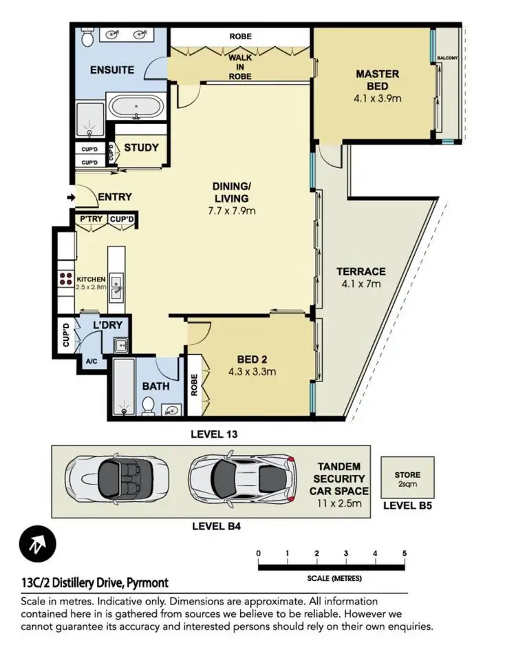 Floorplan of Homely apartment listing, 13C/2 Distillery Drive, Pyrmont NSW 2009