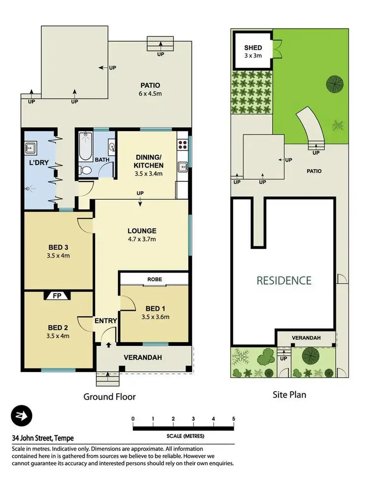 Floorplan of Homely house listing, 34 John Street, Tempe NSW 2044
