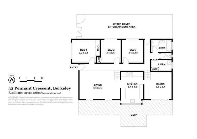 Floorplan of Homely house listing, 33 Pennant Crescent, Berkeley NSW 2506