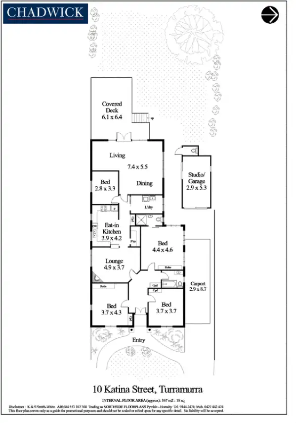 Floorplan of Homely house listing, 10 Katina Street, Turramurra NSW 2074