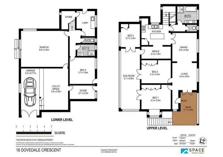Floorplan of Homely house listing, 16 Dovedale Crescent, Ashgrove QLD 4060