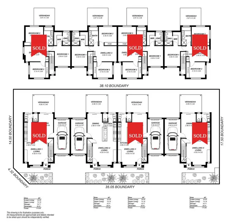 Floorplan of Homely house listing, 1/28 Robson Road, Hectorville SA 5073