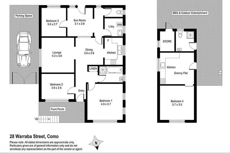 Floorplan of Homely house listing, 28 Warraba Street, Como NSW 2226