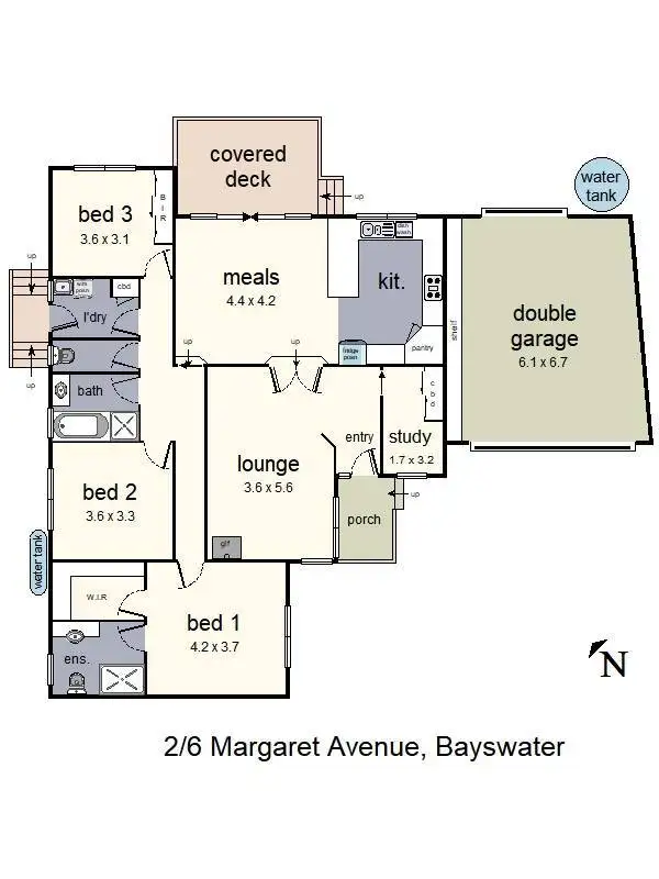 Floorplan of Homely house listing, 2/6 Margaret Avenue, Bayswater VIC 3153