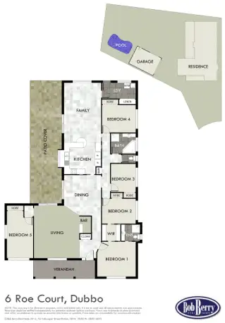 Floorplan of Homely house listing, 6 Roe Court, Dubbo NSW 2830