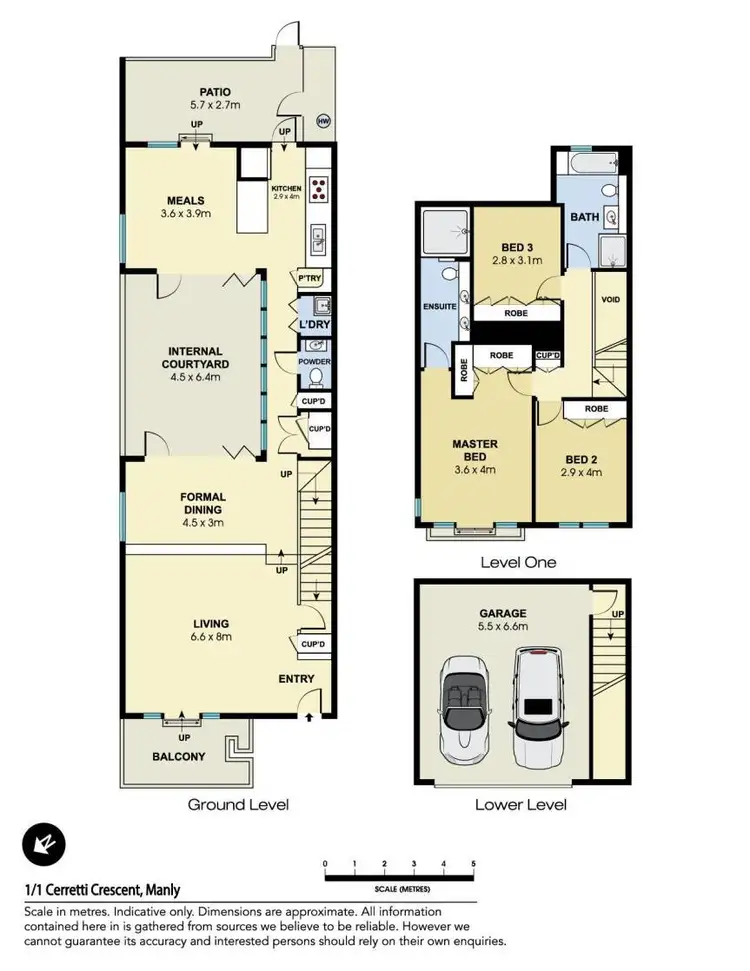 Floorplan of Homely house listing, 1/1 Cerretti Crescent, Manly NSW 2095