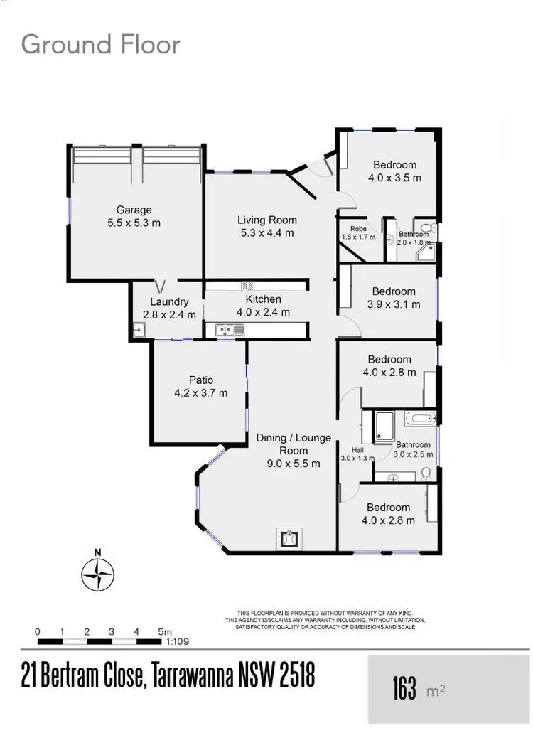 Floorplan of Homely house listing, 21 Bertram Close, Tarrawanna NSW 2518