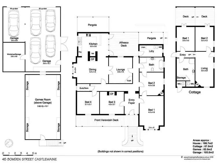 Floorplan of Homely house listing, 45 Bowden Street, Castlemaine VIC 3450