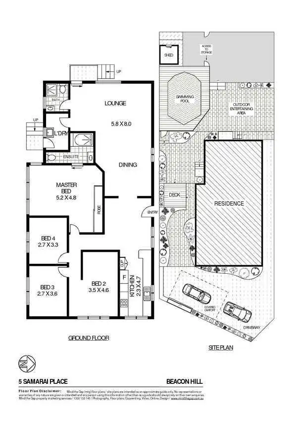 Floorplan of Homely house listing, 5 Samarai Place, Beacon Hill NSW 2100