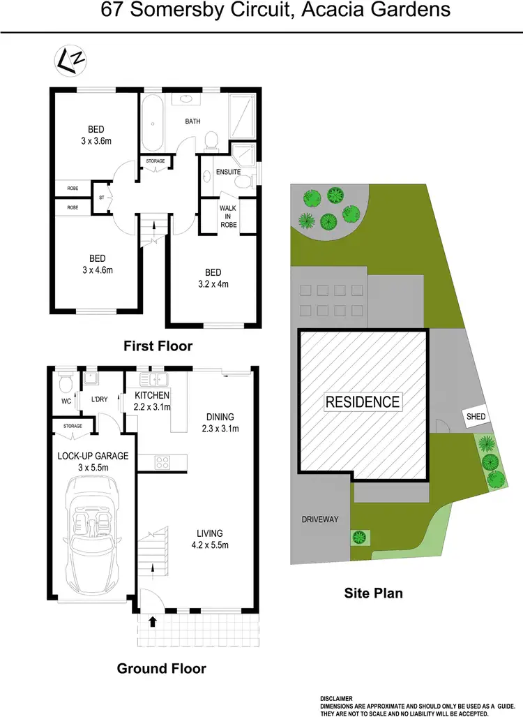 Floorplan of Homely semi-detached listing, 67 Somersby Circuit, Acacia Gardens NSW 2763