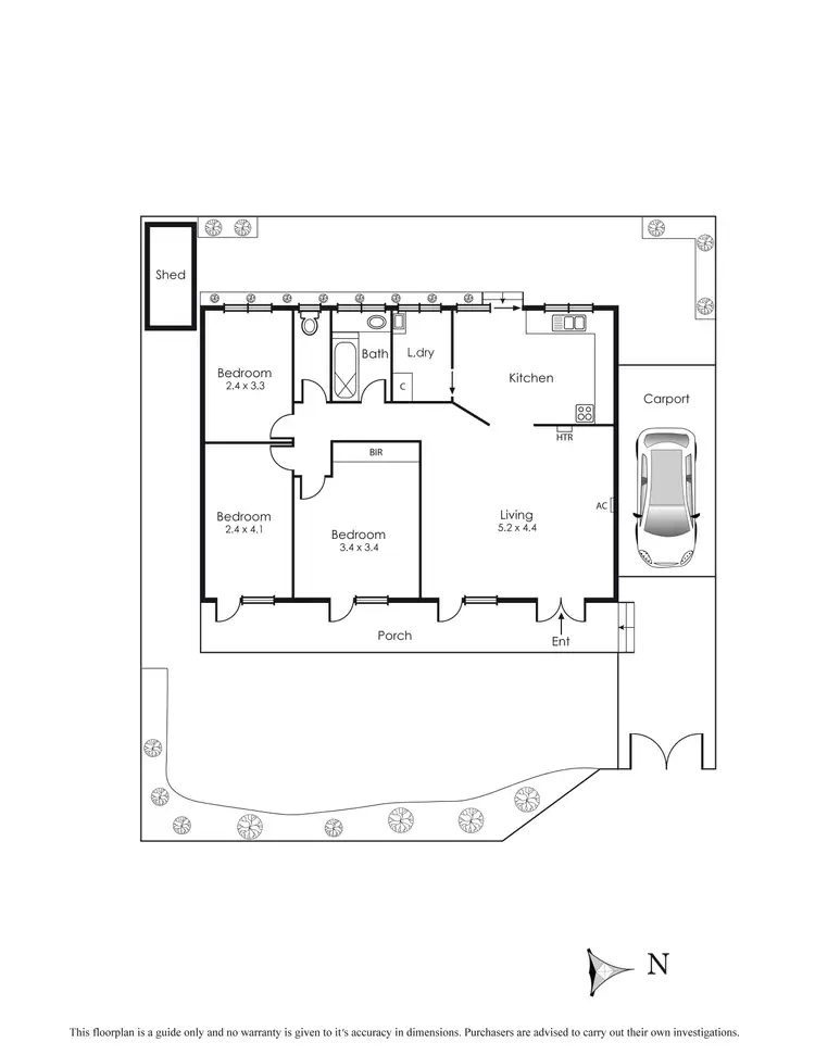 Floorplan of Homely unit listing, 2/9 Davey Street, Parkdale VIC 3195