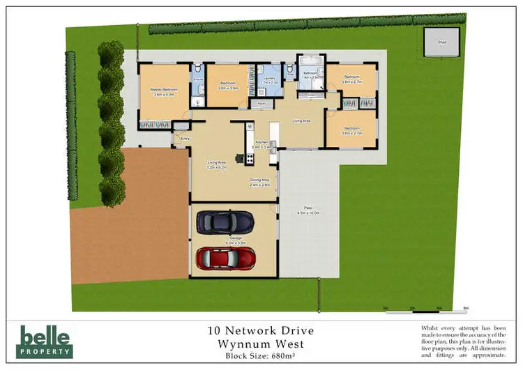 Floorplan of Homely house listing, 10 Network Drive, Wynnum West QLD 4178