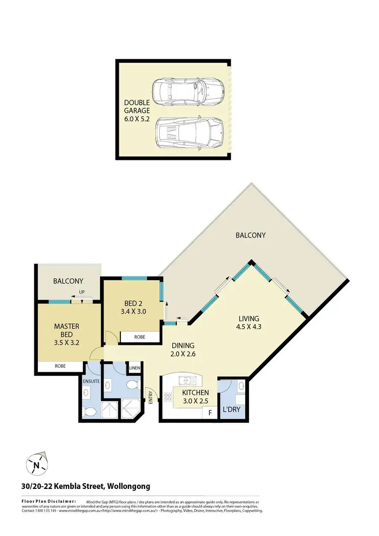 Floorplan of Homely apartment listing, 30/20-22 Kembla Street, Wollongong NSW 2500