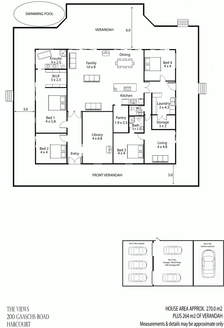 Floorplan of Homely house listing, 200 Gaaschs Road, Harcourt VIC 3453