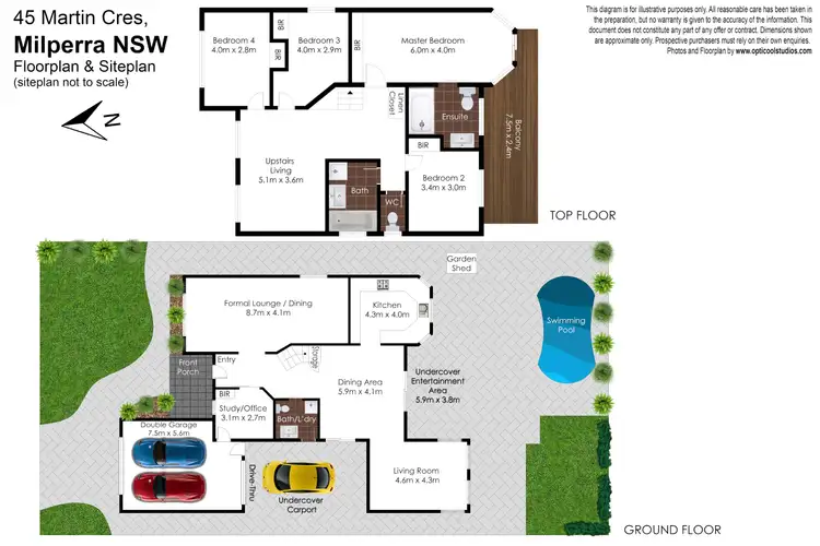 Floorplan of Homely house listing, 45 Martin Crescent, Milperra NSW 2214