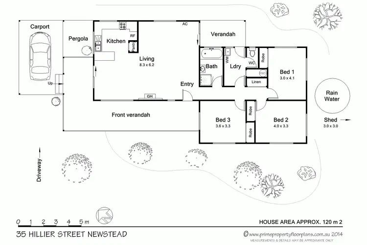Floorplan of Homely house listing, 35 Hilliers Street, Newstead VIC 3462