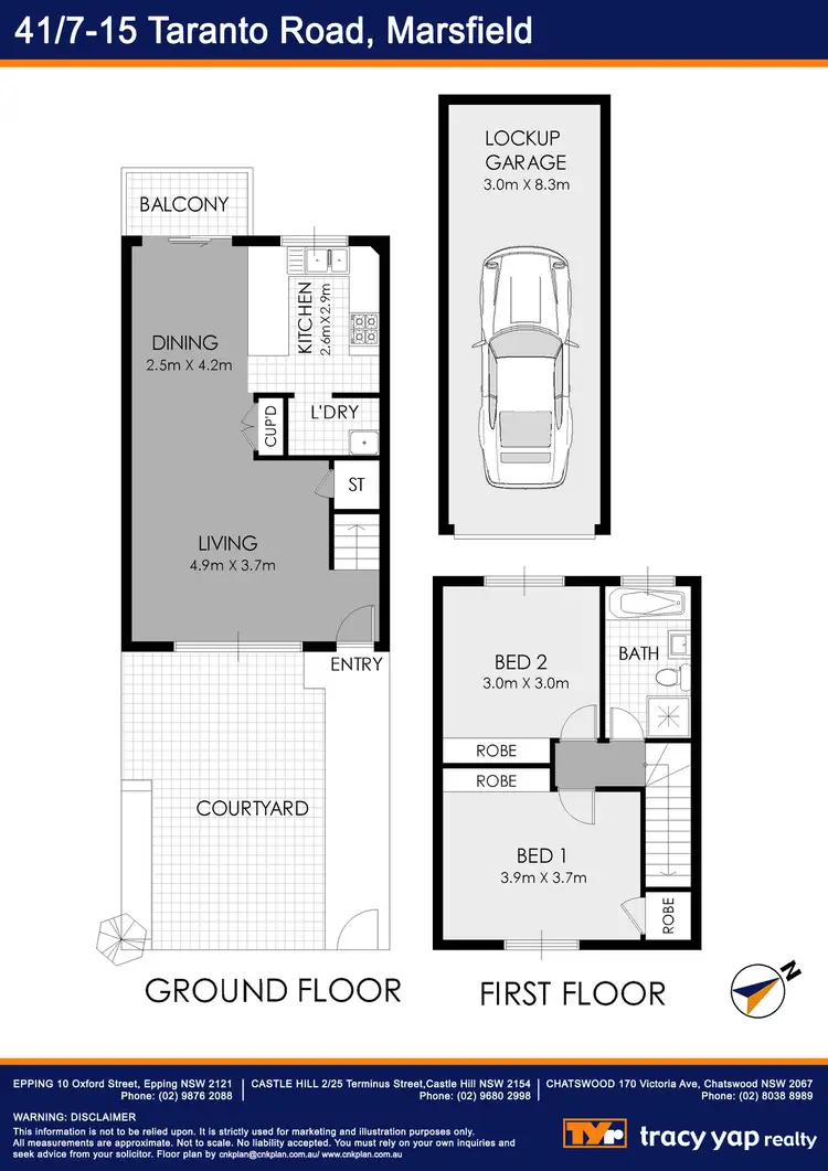 Floorplan of Homely townhouse listing, 41/7-15 Taranto Road, Marsfield NSW 2122