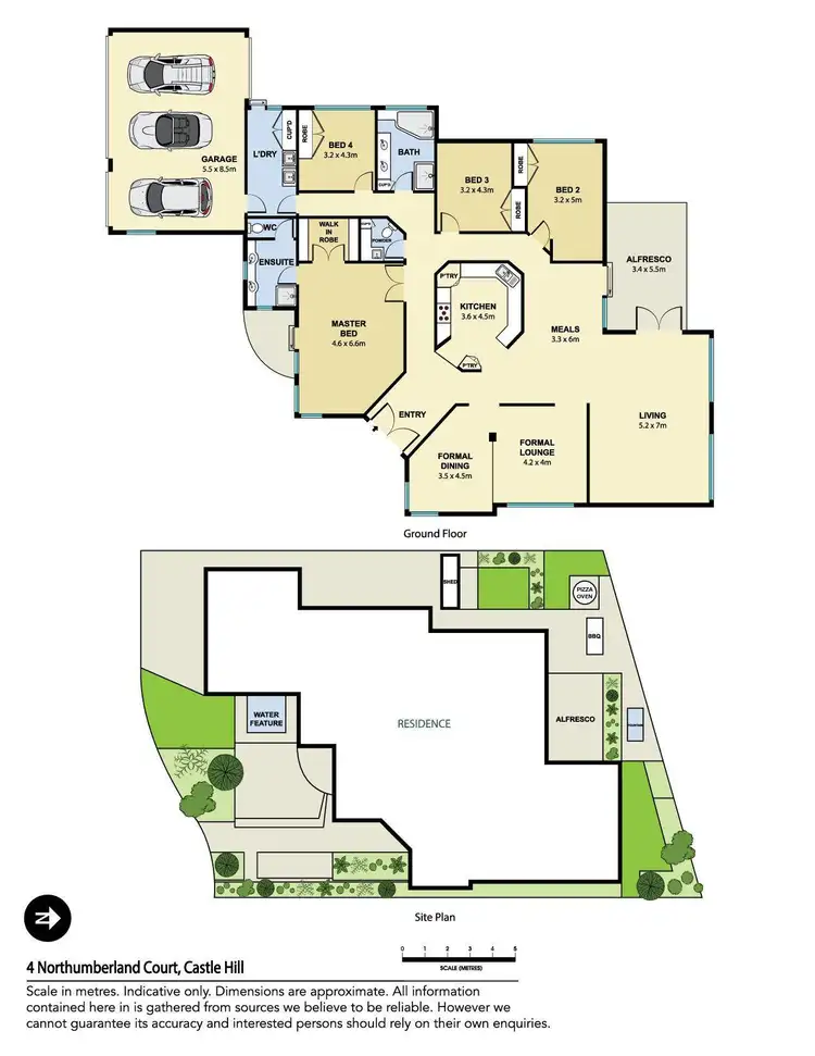 Floorplan of Homely house listing, 4 Northumberland Court, Castle Hill NSW 2154